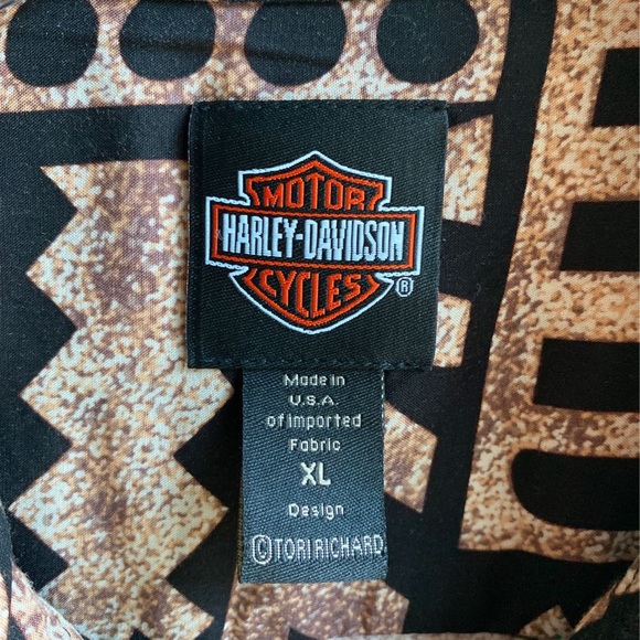 Harley-Davidson Motorcycles Hawaiian Shirt Tribal - Picture 5 of 10